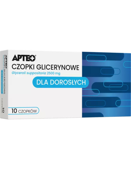 Czopki glicerynowe 2500 mg 10 czopków APTEO