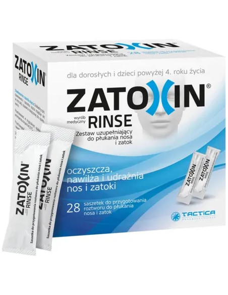 Zatoxin Rinse Zestaw uzupełniający do płukania 28 saszetek