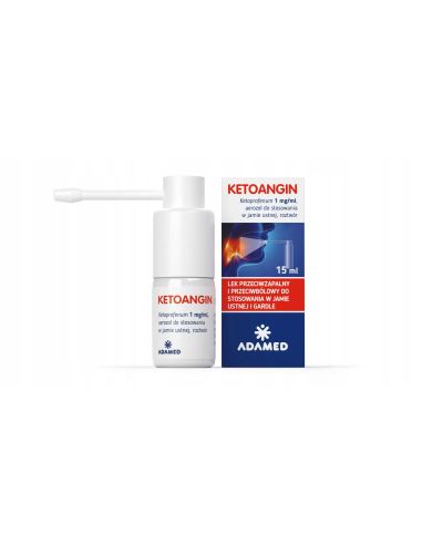 KETOANGIN aerozol do jamy ustnej 15 ml