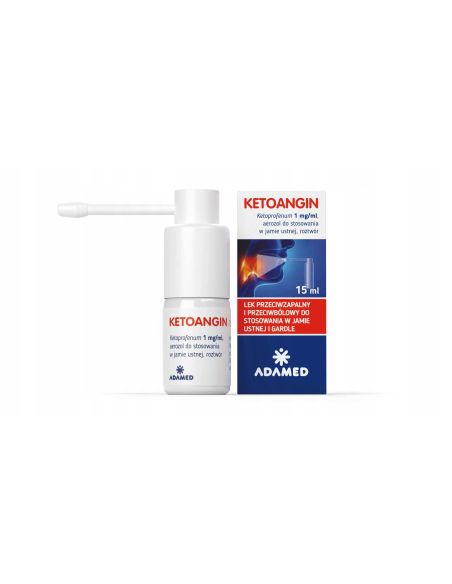 KETOANGIN aerozol do jamy ustnej 15 ml