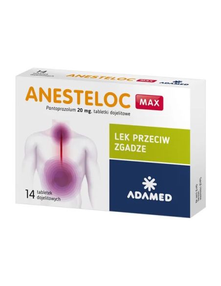Anesteloc Max 20 mg 14 tabletek