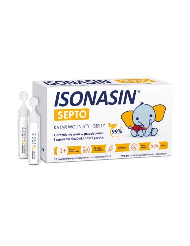 Isonasin Septo roztwór do płukania nosa 5 ml x...