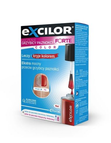 Excilor Forte Color RED lakier do leczenia...
