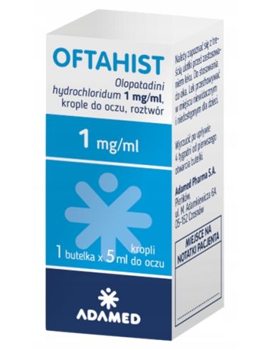 Oftahist 1 mg/ml krople do oczu 5 ml