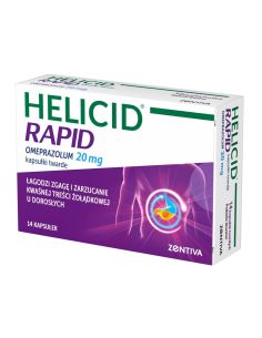 Helicid Rapid 20 mg 14 kapsułek
