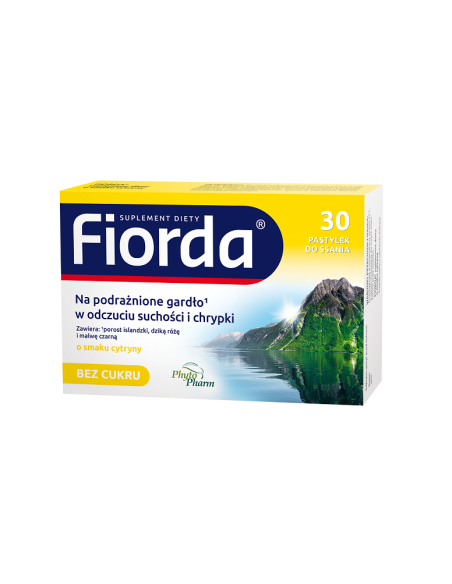 Fiorda o smaku cytrynowym 30 pastylek do ssania