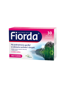 Fiorda o smaku malinowym 30 pastylek do ssania