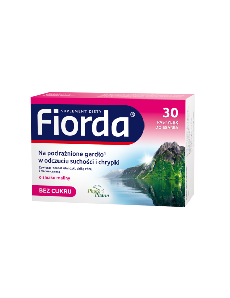 Fiorda o smaku malinowym 30 pastylek do ssania