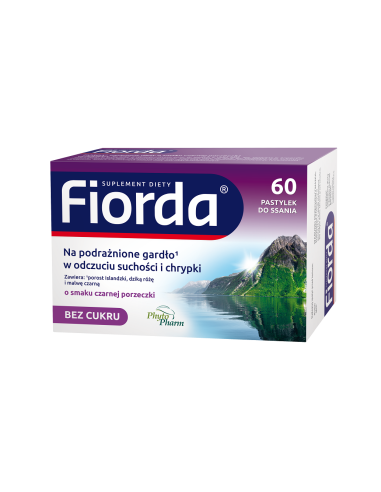 Fiorda o smaku porzeczkowym 60 pastylek do ssania