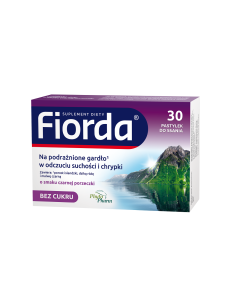 Fiorda o smaku porzeczkowym 30 pastylek do ssania