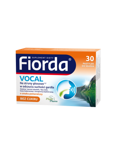 Fiorda Vocal bez cukru o smaku pomarańczowym 30...