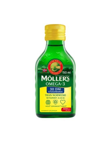 Mollers Tran Norweski cytrynowy 150 ml