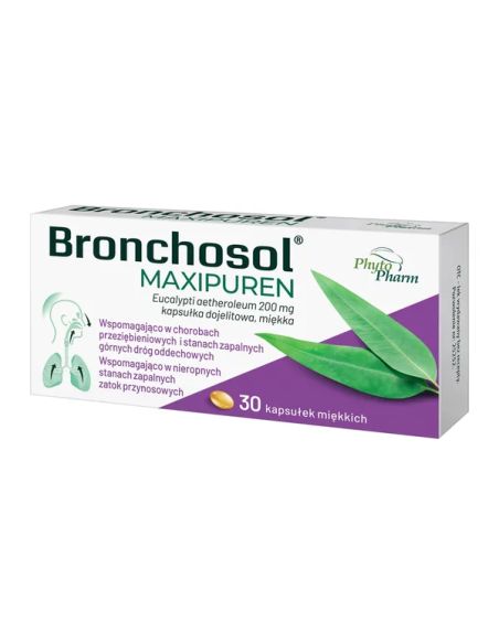 Bronchosol Maxipuren 200 mg 30 kapsułek miękkich
