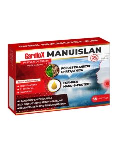 GARDLOX MANUISLAN Pastylki do ssania smak pomarańczowy 16...