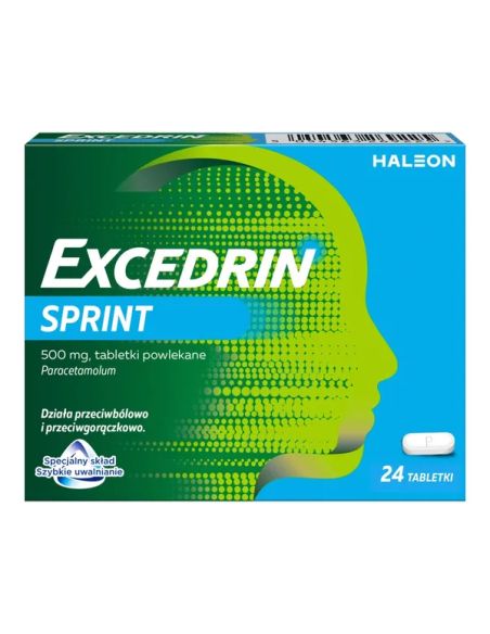 Excedrin Sprint 500 mg 24 tabletki