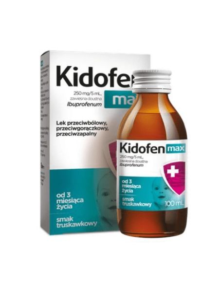 Kidofen max syrop na ból gorączkę u dzieci 100 ml