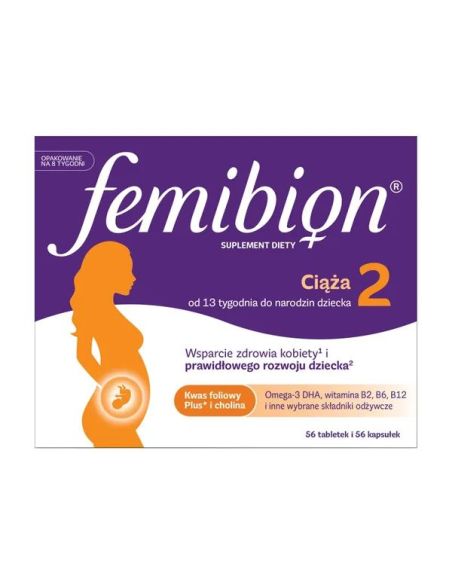 Femibion 2 Ciąża 56 tabletek + 56 kapsułek