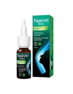 Nasivin Sinex Aloes i Eukaliptus aerozol do nosa 15 ml
