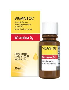 Vigantol 20 000 j.m./ml krople 30 ml