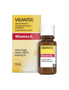 Vigantol 20 000 j.m./ml krople 10 ml