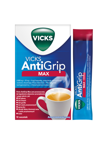 Vicks Antigrip Max 10 saszetek