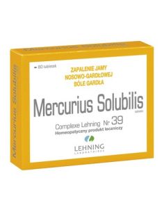 LEHNING Mercurius Solubilis Complexe Nr 39 80 tabletek