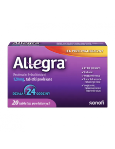 Allegra tabl.powl. 120 mg 20 tabl.