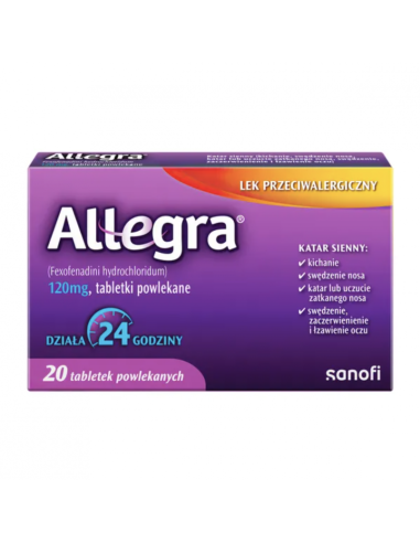 Allegra tabl.powl. 120 mg 20 tabl.