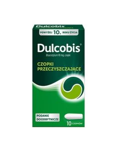 Dulcobis 10 mg, czopki doodbytnicze, 10 sztuk