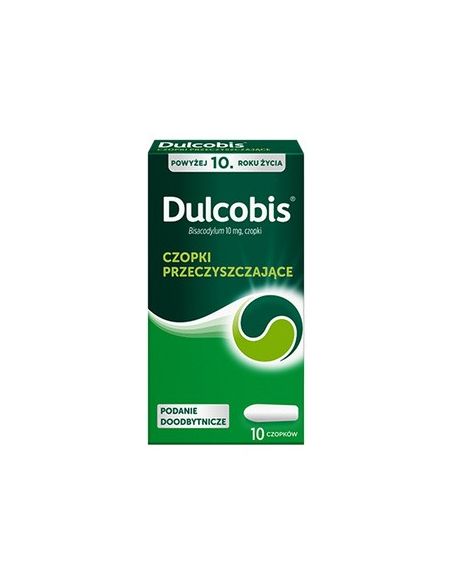 Dulcobis 10 mg, czopki doodbytnicze, 10 sztuk