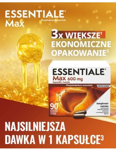 Essentiale Max 600 mg 90 kapsułek