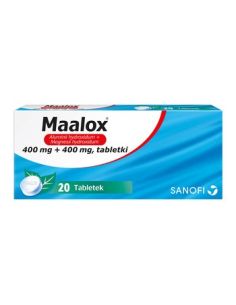 Maalox 400 mg + 400 mg 20 tabletek