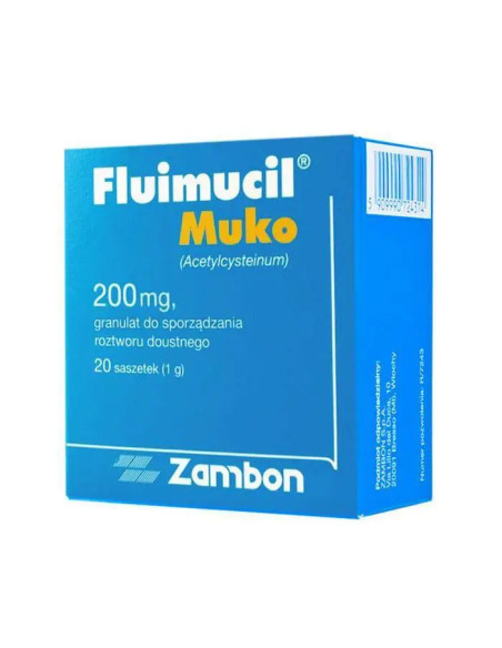 Fluimucil Muko 200 mg 20 sasz.