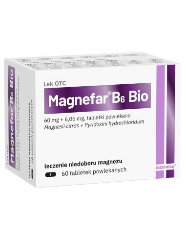 Magnefar B6 Bio 60 tabl.