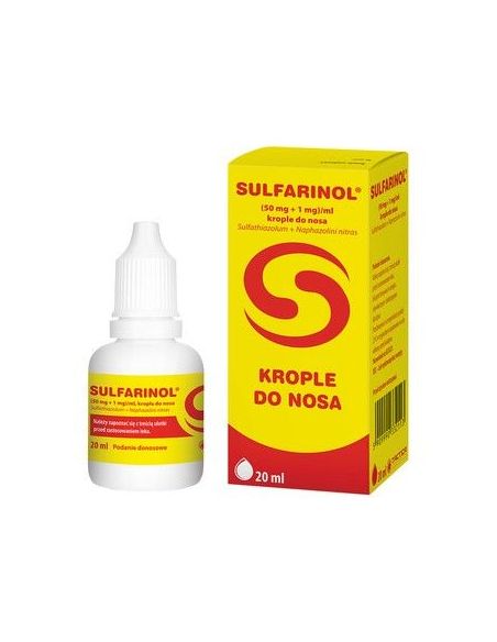 Sulfarinol krople do nosa 20 ml