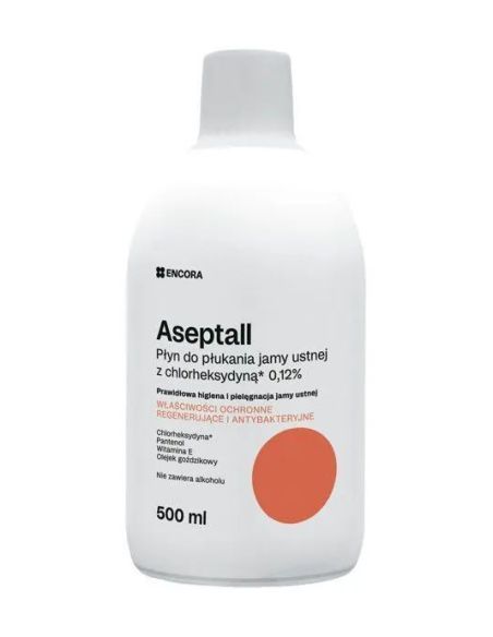 Aseptall Płyn do płukania jamy ustnej 500 ml