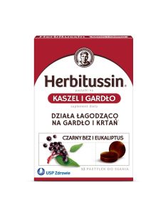 Herbitussin Kaszel i Gardło 12 pastylek do ssania