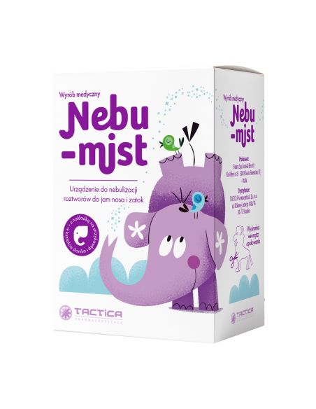 Nebu-mist Urządzenie do nebulizacji roztworów do jam nosa i zatok 1 sztuka