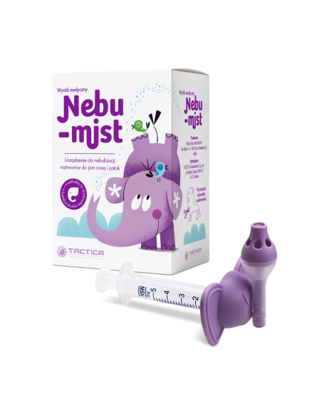 Nebu-mist Urządzenie do nebulizacji roztworów do jam nosa i zatok 1 sztuka