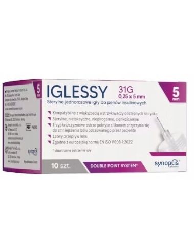 IGLESSY 31G Igły do penów 0,25 * 5 mm 10 sztuk