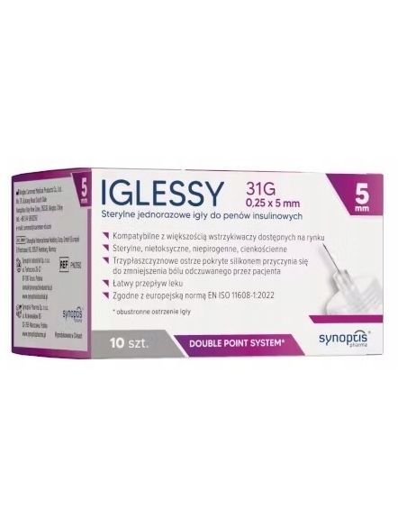 IGLESSY 31G Igły do penów 0,25 * 5 mm 10 sztuk
