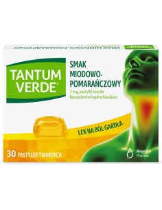 Tantum Verde 3 mg miodowo-pomarańczowe 30 pastylek