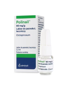 Polinail, 80 mg/g, 3,3 ml lakier do paznokci