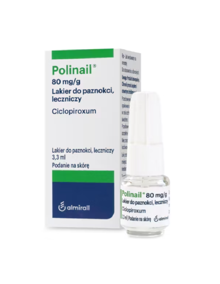 Polinail, 80 mg/g, 3,3 ml lakier do paznokci
