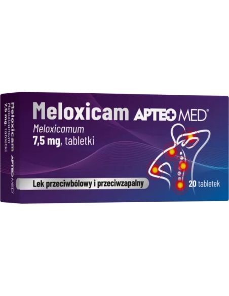Meloxicam APTEO MED 7,5 mg 20 tabletek BÓL