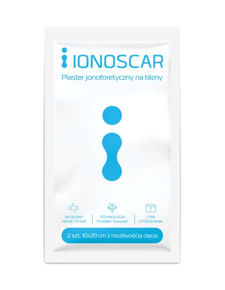 IONOSCAR Plaster jonoforetyczny na blizny 10x20 cm 2 sztuki