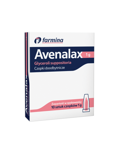 Czopki glicerolowe Avenalax dla dzieci 1 g 10...