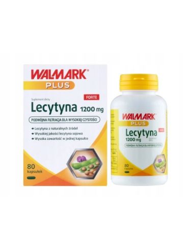 Lecytyna FORTE 1200 mg 80 kapsułek WALMARK