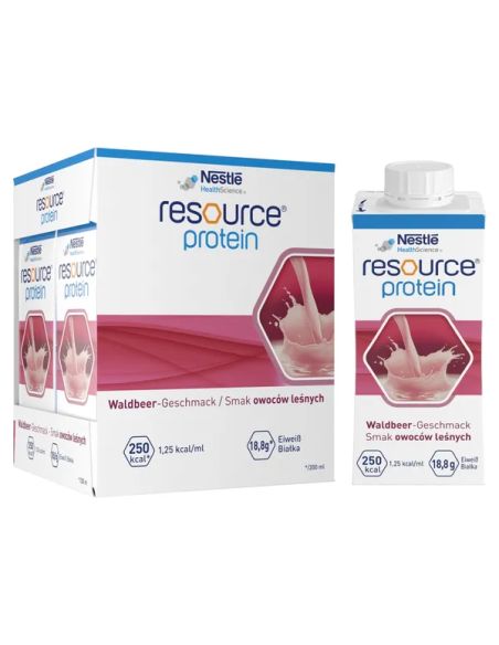 Resource Protein o smaku owoców leśnych 4 x 200 ml