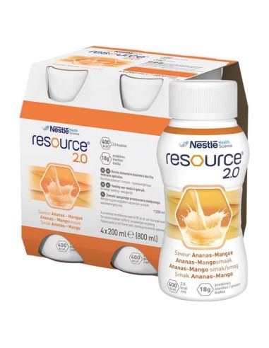 Resource 2.0 smak ananas-mango 4 x 200 ml
